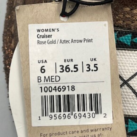 NEW Ariat Cruisers Loafers Women’s Shoe Sz 6 Rose Gold Aztec Arrow‎ Print NWT - Picture 4 of 10